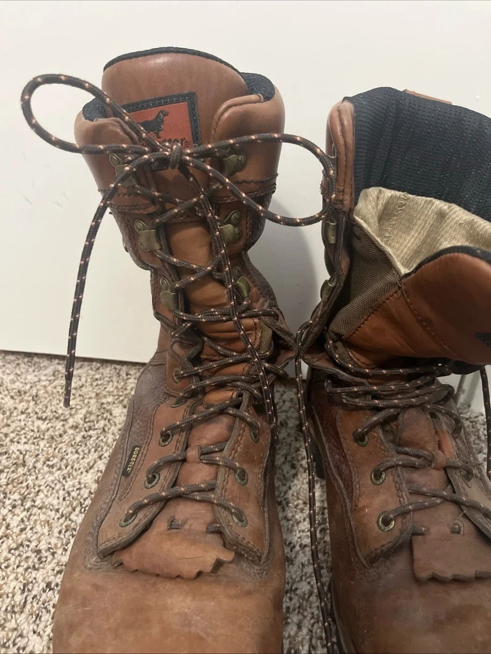 Irish Setter Brown Leather Lace-Up Work Boots steel toe